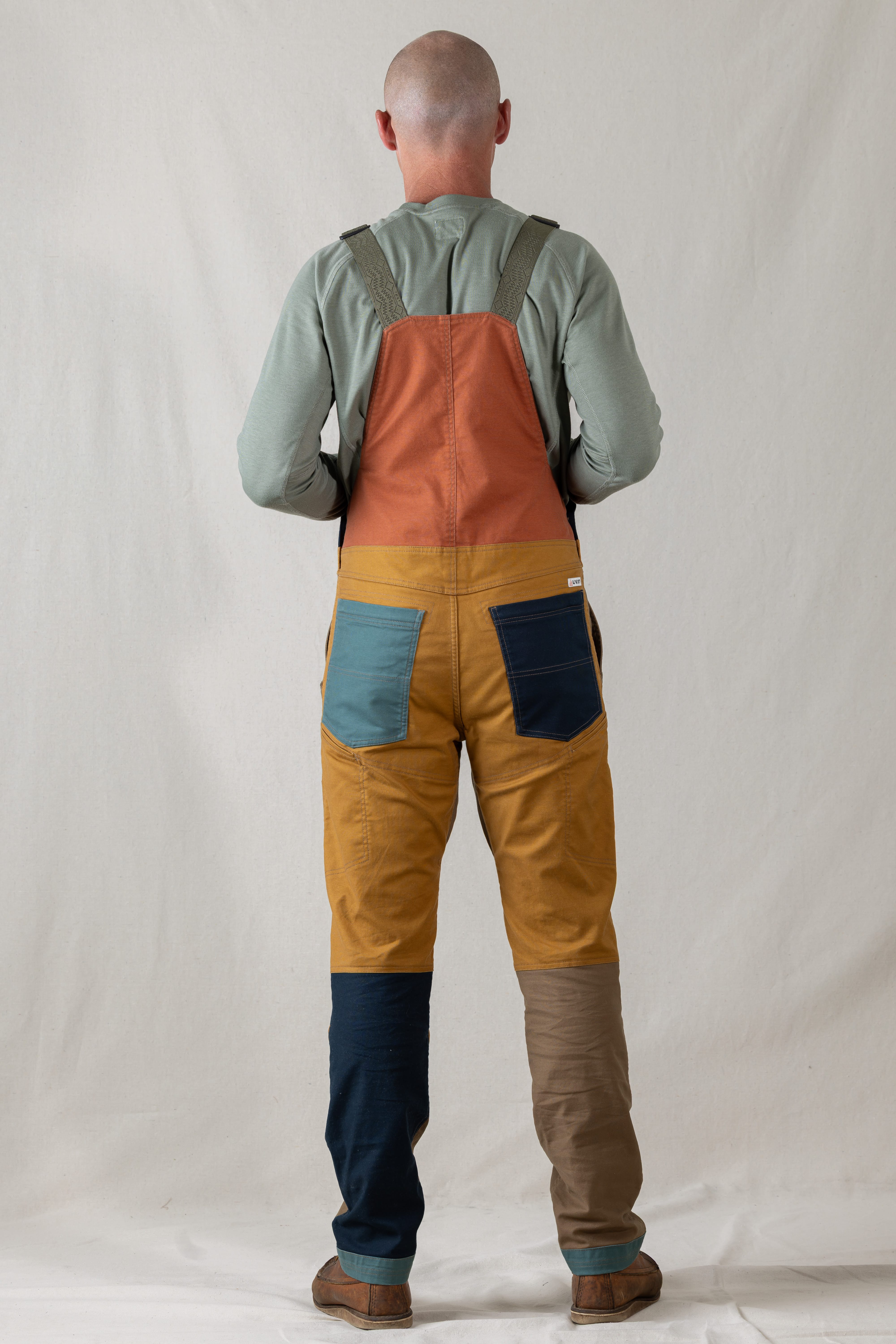 LIVSN Bottoms Flex Canvas Overalls