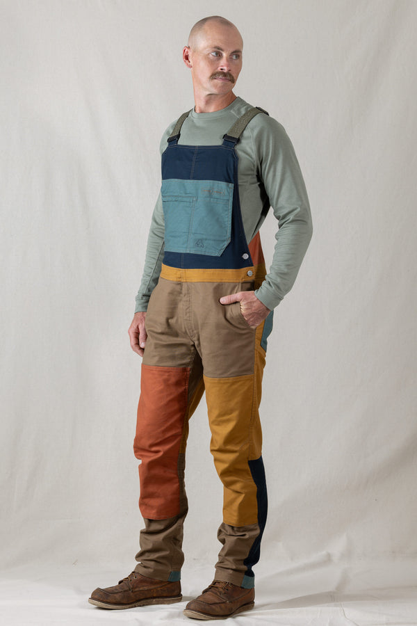 LIVSN Bottoms Flex Canvas Overalls