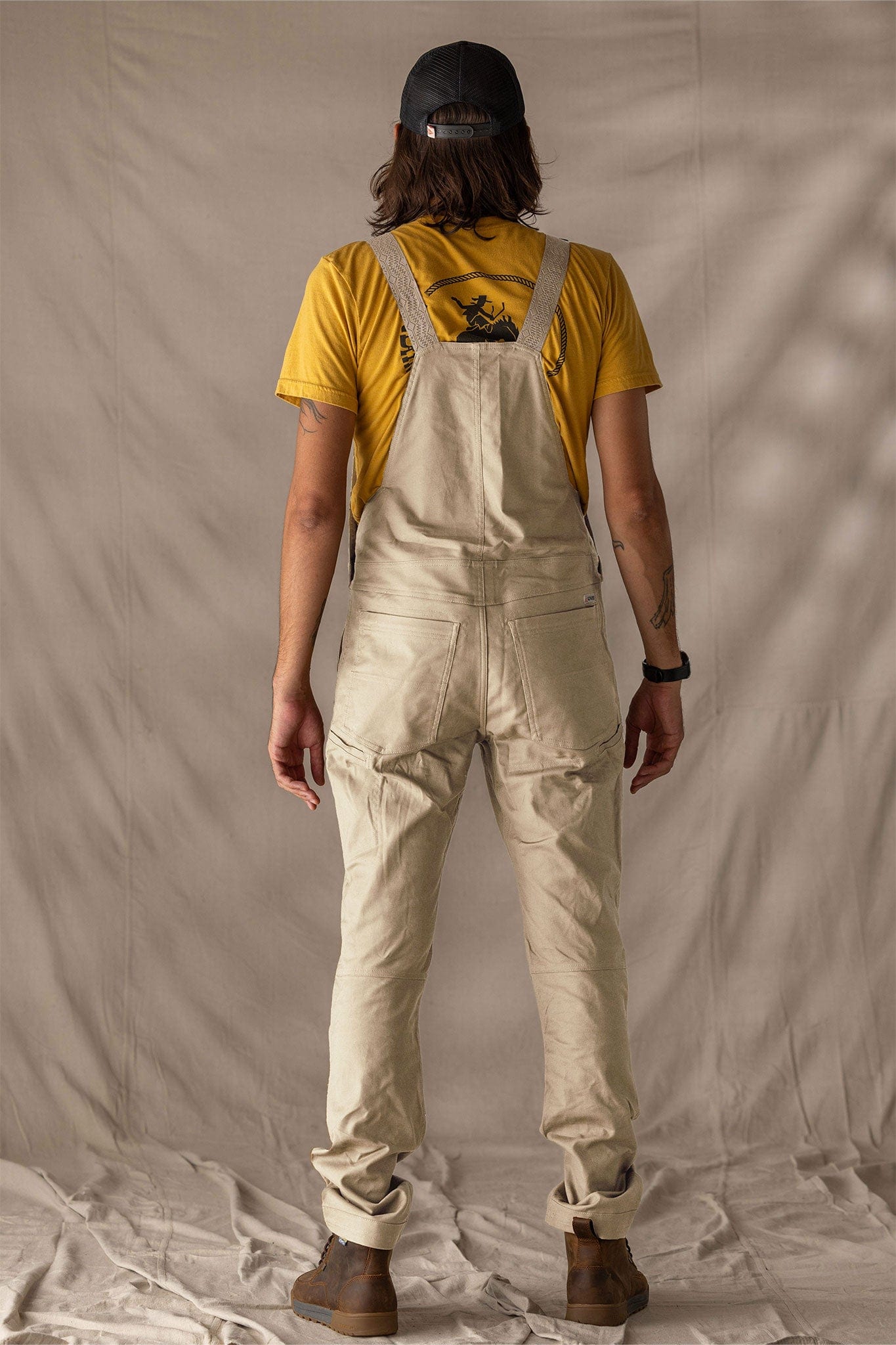 LIVSN Bottoms Flex Canvas Overalls