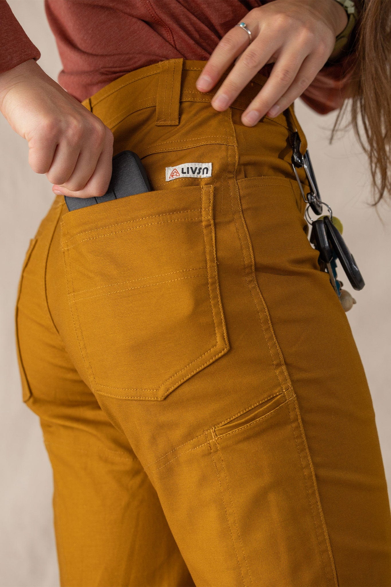 LIVSN Bottoms Women's Flex Canvas Pants V3