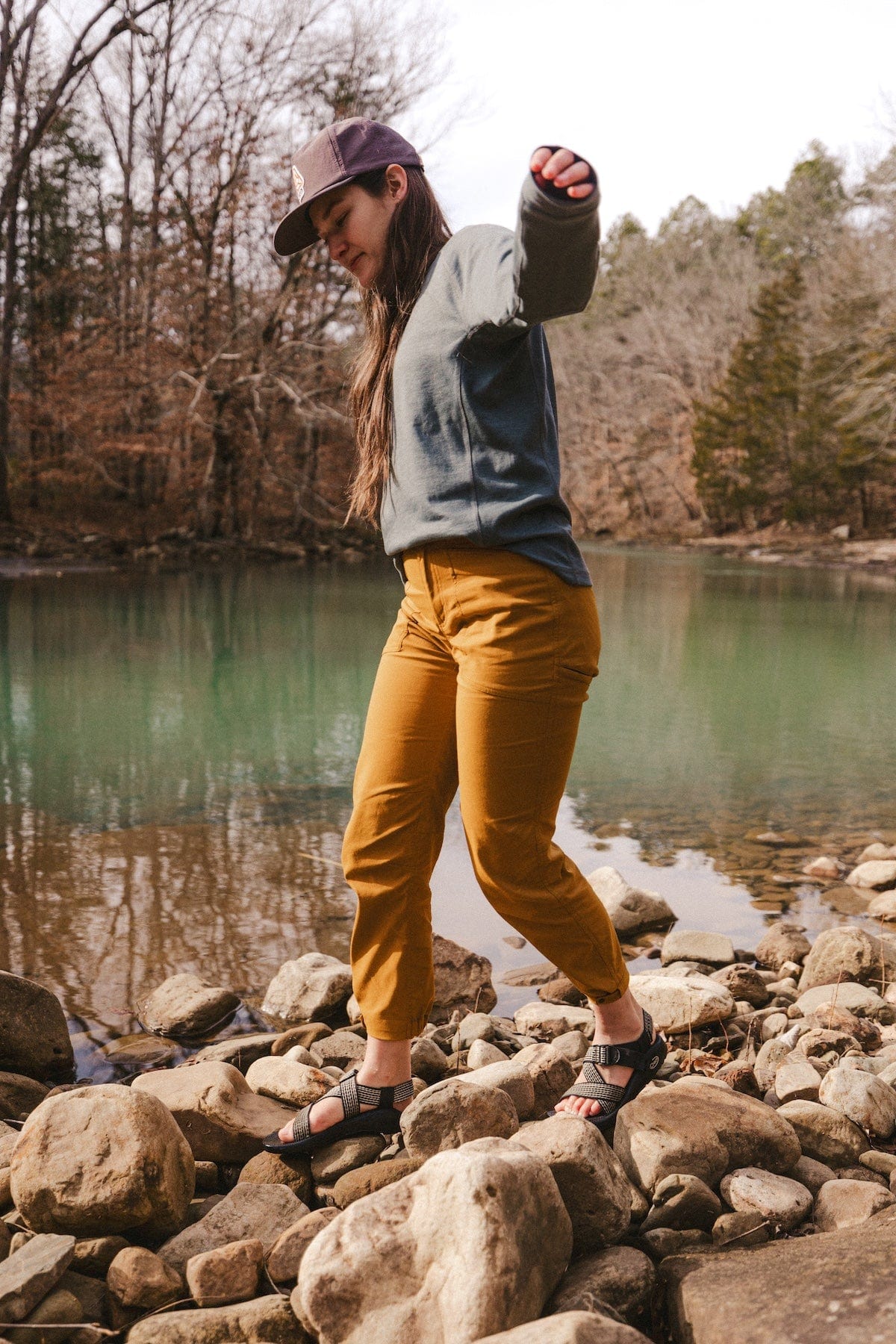 Livsn Designs Bottoms Caramel / 00 Women's Ecotrek Trail Pant