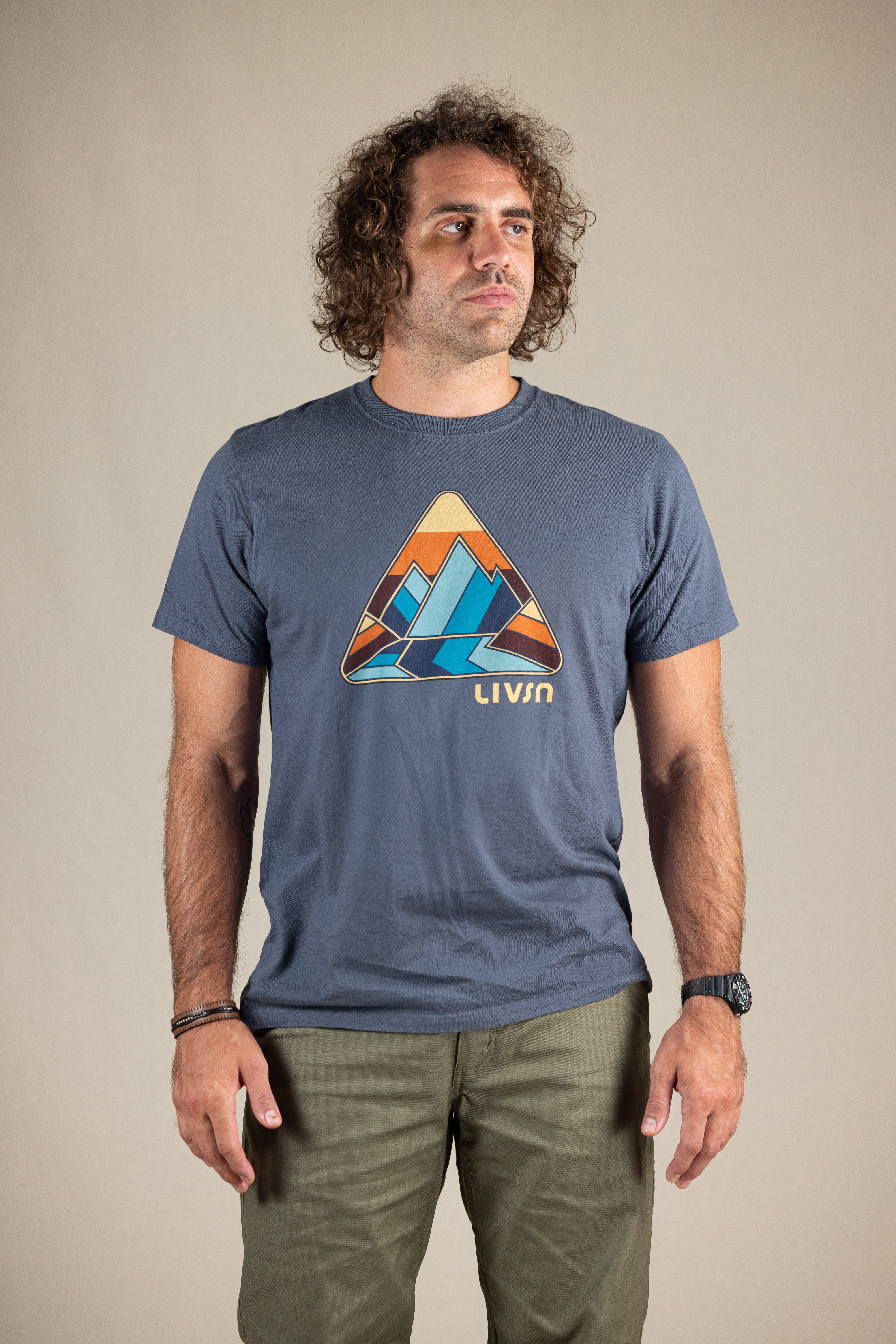 LIVSN Tops Cement / S Cotton of the Carolinas Glass Mountain Tee