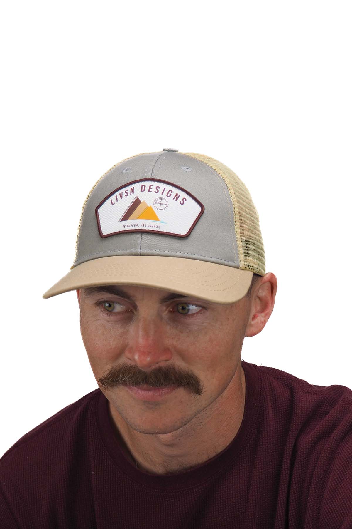 LIVSN Hats Grey/Birch Three Peaks Hat