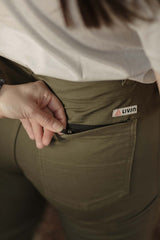 LIVSN Women's Flex Canvas Pants