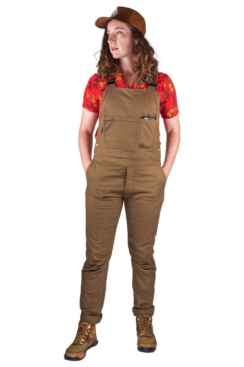 LIVSN Bottoms Flex Canvas Overalls