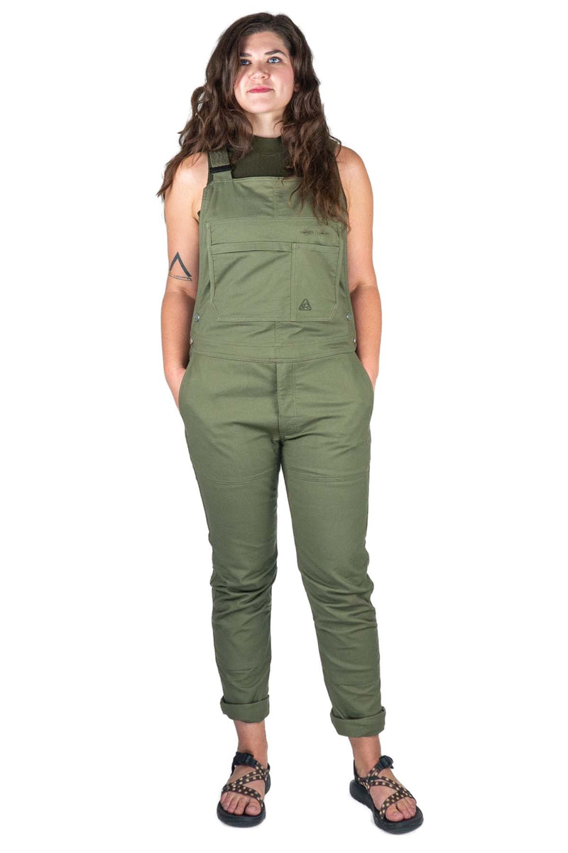 LIVSN Bottoms Flex Canvas Overalls