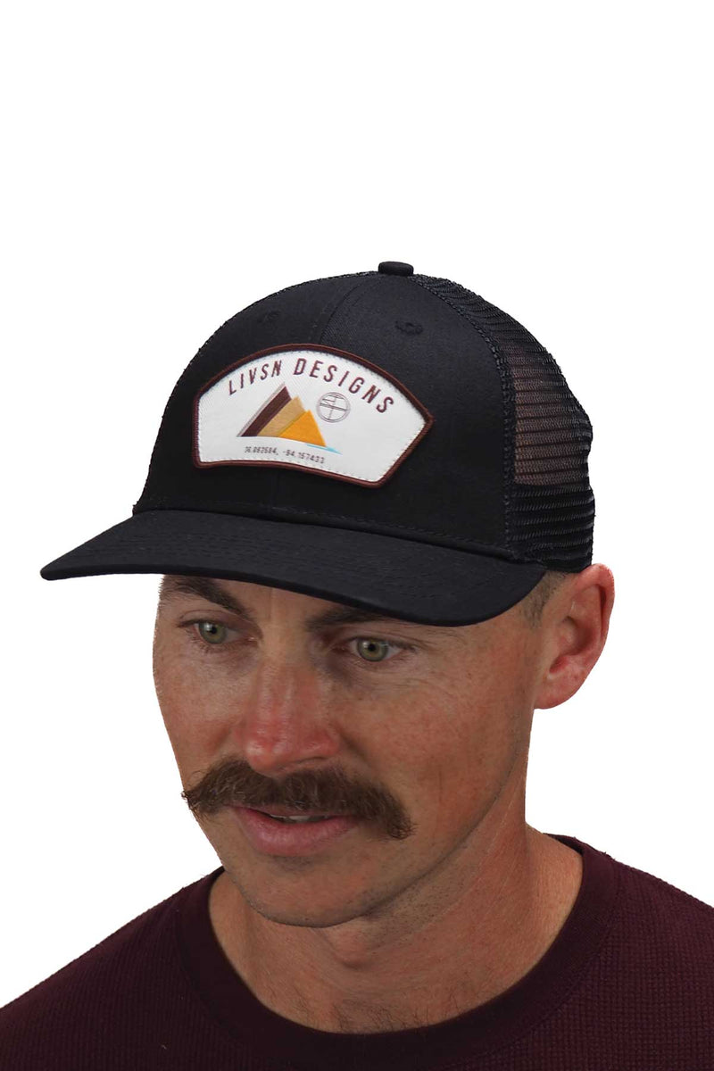 LIVSN Hats Black Three Peaks Hat