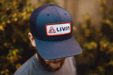LIVSN Hats Navy Half Dome Hat