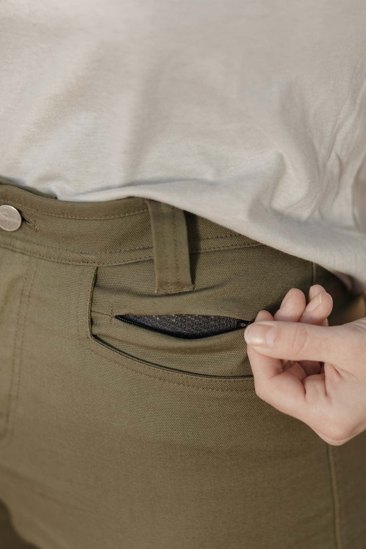 LIVSN Women's Flex Canvas Pants